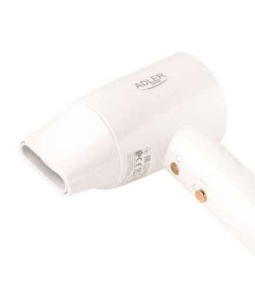 Adler Hair Dryer SUPERSPEED AD 2272 1800 W Number of temperature settings 3 Ionic function White