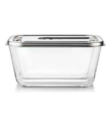 Caso Glass Vacuum Container with Plastic Lid VacuBoxx Inox XL Transparent