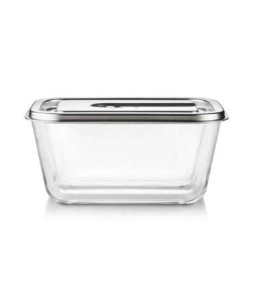 Caso Glass Vacuum Container with Plastic Lid VacuBoxx Inox XL Transparent