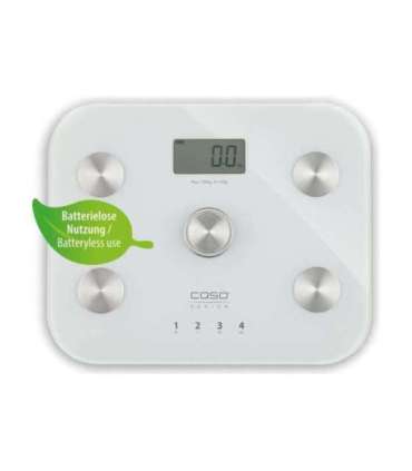Caso Scale BodyEnergy Fit Maximum weight (capacity) 150 kg Accuracy 100 g White