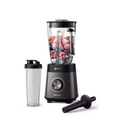 Philips Blender HR3041/00 Tabletop 1200 W Jar material Glass Jar capacity 1.5 L Ice crushing Black