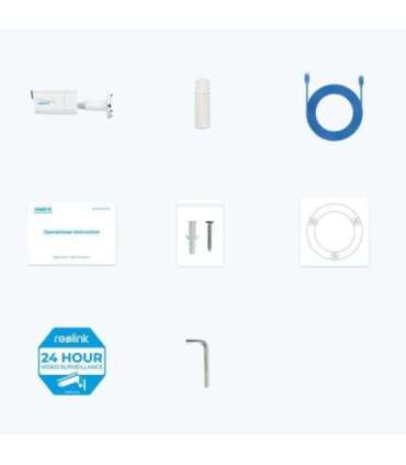 Reolink 4K Smart PoE Camera with Spotlight and Color Night Vision P430 Bullet 8 MP 2.7-13.5mm IP67 H.265 |