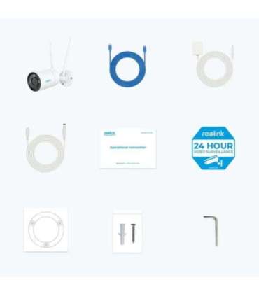 Reolink 4K WiFi 6 Surveillance Camera W330 Bullet 8 MP 4mm/F1.6 IP67 H.265 Micro SD, Max. 512 GB