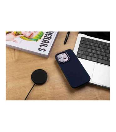 Fixed MagFlow Back cover Apple iPhone 15 Plus Liquid silicon Blue