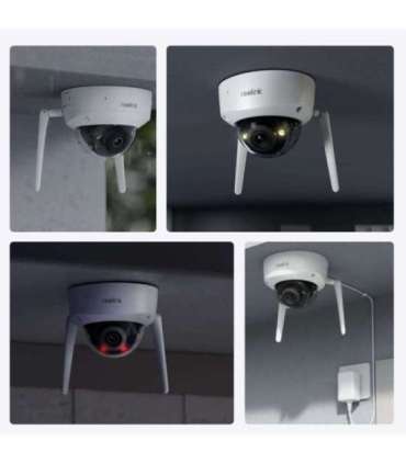 Reolink 4K Ultra HD IK10 Vandal-Proof Camera W437 Dome 8 MP 2.7-13.5mm IP67 H.265 Micro SD, Max. 512 GB
