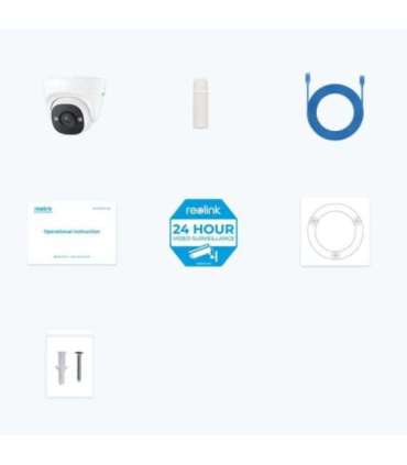 Reolink IP Camera with Accurate Person and Vehicle P324 Dome 5 MP 2.8 mm IP66 H.264 Micro SD, Max. 256