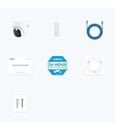 Reolink Smart 4K Ultra HD PoE Security IP Camera with Person/Vehicle Detection P334 Dome 8 MP 4mm/F2.0 IP66