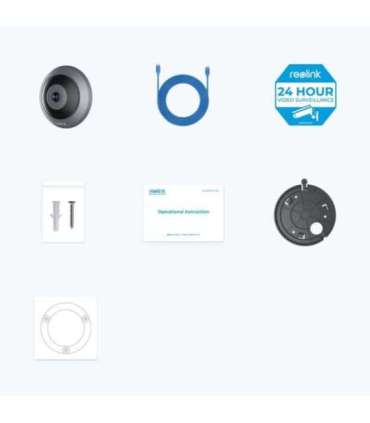 Reolink 360° Panoramic Indoor Fisheye Camera with Smart Detection Fisheye Series P520 Fisheye 6 MP |