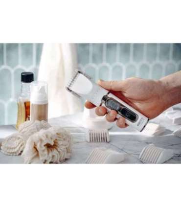 Camry Hair Clipper with LCD Display CR 2841 Cordless Number of length steps 6 White/Brown