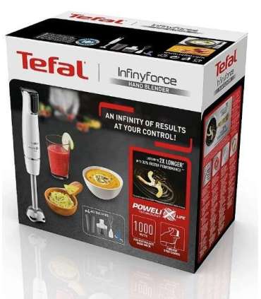 TEFAL Blender HB9441 InfintyForce Hand Blender 1000 W Ice crushing White 1
