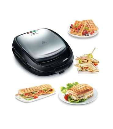 TEFAL Sandwich Maker SW342D38 700 W Number of plates 3 Black/Stainless Steel