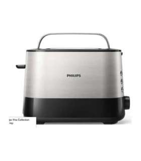 Philips Toaster HD2635/90 Viva Collection Number of slots 2 Housing material Metal/Plastic Stainless