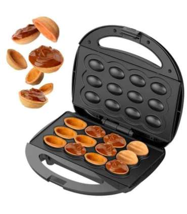 Adler Nut Cookie Maker AD 3071 750 W Number of pastry 12 Nuts Black