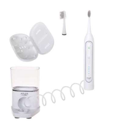 Adler 2-in-1 Water Flossing Sonic Brush AD 2180w Rechargeable For adults Number of brush heads included 2 |