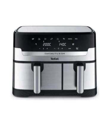 TEFAL Fryer EY905D10 Capacity 5.2+3.1 L Hot air technology Stainless Steel/Black