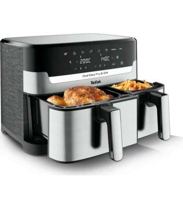 TEFAL Fryer EY905D10 Capacity 5.2+3.1 L Hot air technology Stainless Steel/Black