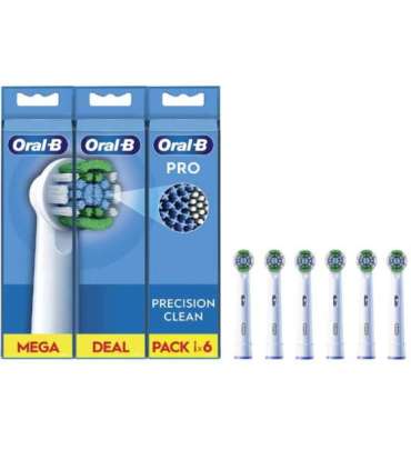 Oral-B Precision Clean Brush Set EB20RX-6 Heads For adults Number of brush heads included 6 White