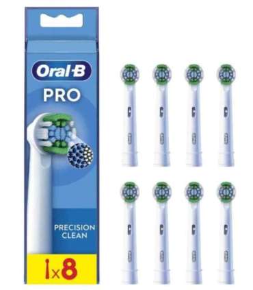 Oral-B Precision Clean Brush Set EB20RX-8 Heads For adults Number of brush heads included 8 White