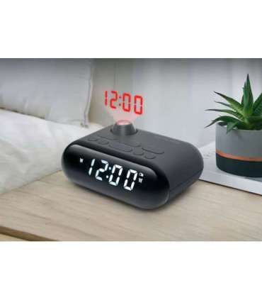 Muse Clock Radio With Projection M-179 P FM radio