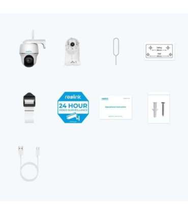 Reolink Smart Pan and Tilt Wire-Free Camera Argus Series B430 PTZ 5 MP Fixed H.265 Micro SD, Max. 128 GB