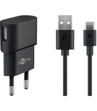 Goobay 45298 USB-C Charger Set (5 W), Cable 1 m