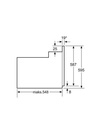 Bosch Oven HBF133BA0 Oven type Electric Black Width 59.4 cm Depth 54.8 cm