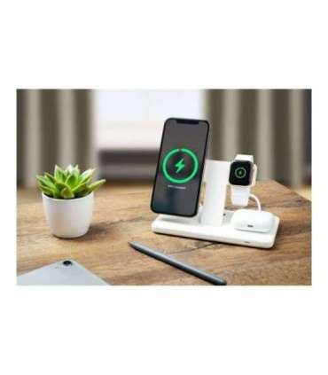 Fixed Stand with wireless charging 3in1 FIXMPOS-WH MagPowerstation