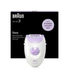 Braun Epilator SE3-000 Silk épil 3 Number of power levels 2 White/Purple