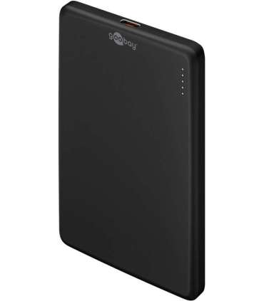 Goobay Magnetic Wireless Power Bank 70182 5000 mAh USB-C Black