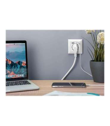 Digitus Safety socket for flush mounting with 2 USB ports DA-70613