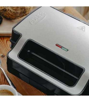 Adler Sandwich maker 2 in 1 AD 3073 1000 W Number of plates 2 Stainless Steel/Black