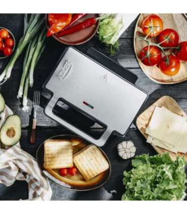Adler Sandwich maker 2 in 1 AD 3073 1000 W Number of plates 2 Stainless Steel/Black