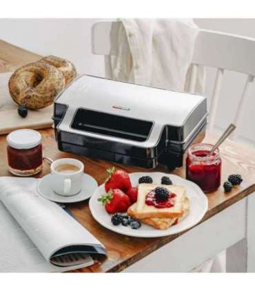 Adler Sandwich maker 2 in 1 AD 3073 1000 W Number of plates 2 Stainless Steel/Black