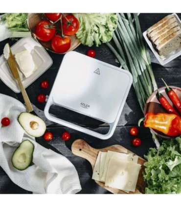 Adler Sandwich maker 2 in 1 AD 3070w 850 W Number of plates 2 White