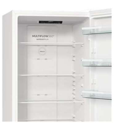 Gorenje Refrigerator NRK6202EW4 Energy efficiency class E Free standing Combi Height 200 cm No Frost system