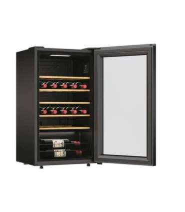 Candy Wine Cooler 438063 Energy efficiency class G Free standing Bottles capacity 34 Black