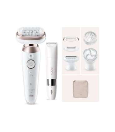 Braun Epilator SES9-360 Silk épil 9 Flex 3D Operating time (max) 50 min Number of power levels 1 Wet & Dry |