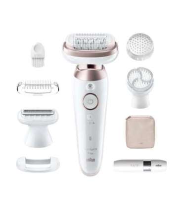 Braun Epilator SES9-360 Silk épil 9 Flex 3D Operating time (max) 50 min Number of power levels 1 Wet & Dry |