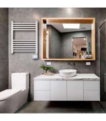 Adler LED Electric Bathroom Radiator AD 7823 Radiator 400 W White IP24