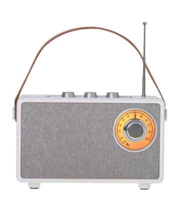 Camry Speaker with radio CR 1902 W 5 W Bluetooth White Wireless connection