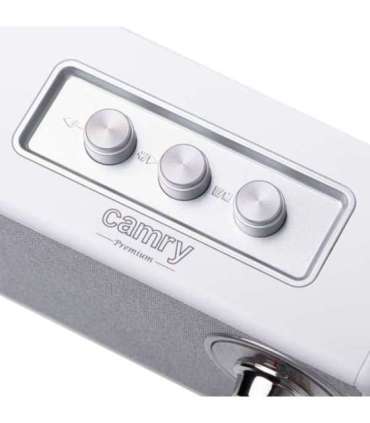 Camry Speaker with radio CR 1902 W 5 W Bluetooth White Wireless connection