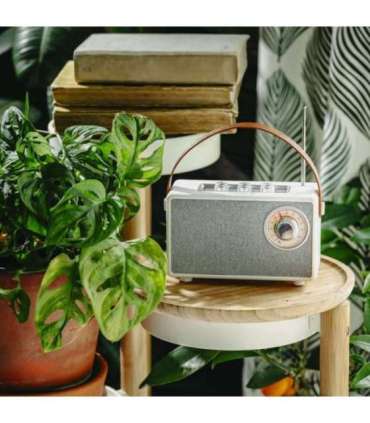 Camry Speaker with radio CR 1902 W 5 W Bluetooth White Wireless connection