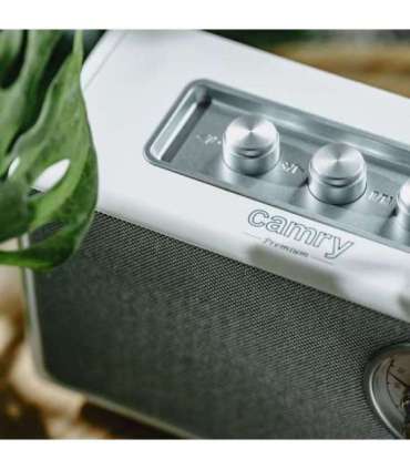 Camry Speaker with radio CR 1902 W 5 W Bluetooth White Wireless connection