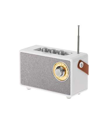 Camry Speaker with radio CR 1902 W 5 W Bluetooth White Wireless connection