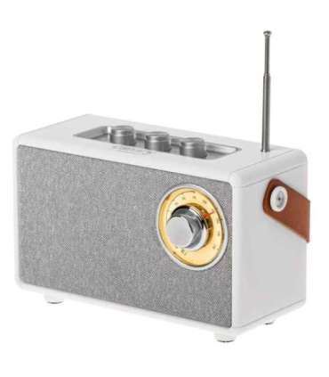 Camry Speaker with radio CR 1902 W 5 W Bluetooth White Wireless connection