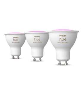Philips Hue Smart Spotlight, 3pcs pack GU10 4.2 W White and colour light