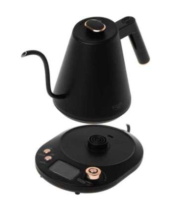 Adler Kettle AD 1349 Electric 1100 W 1 L Stainless steel 360° rotational base Black/Gold