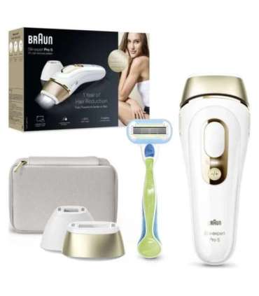 Braun Epilator PL5152 Silk-expert Pro 5 Bulb lifetime (flashes) 400.000 Number of power levels 10 Gold/White