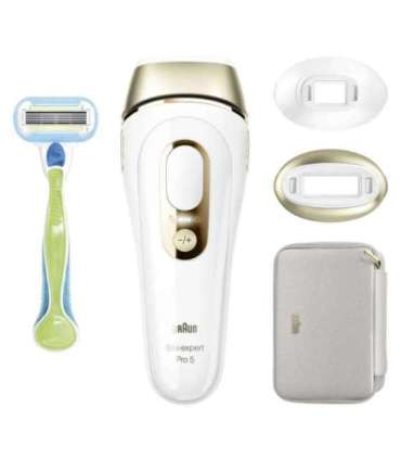 Braun Epilator PL5152 Silk-expert Pro 5 Bulb lifetime (flashes) 400.000 Number of power levels 10 Gold/White