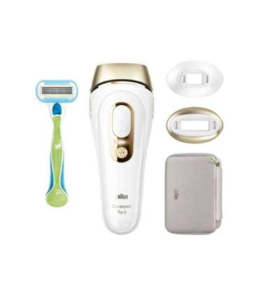Braun Epilator PL5152 Silk-expert Pro 5 Bulb lifetime (flashes) 400.000 Number of power levels 10 Gold/White